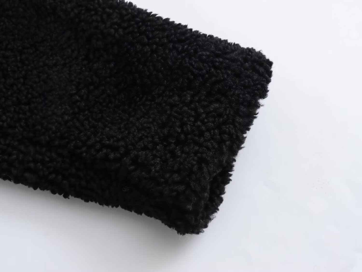 Kadın giyim 2024 sonbahar/kış yeni sokak modası polar uzun ceket ceket_voghion.com