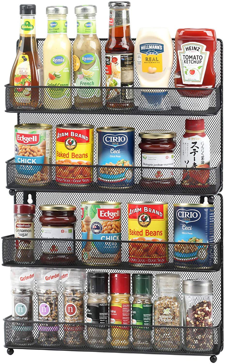 商超食品展示架叠放式罐头架厨房置物架收纳整理架等 定制生产