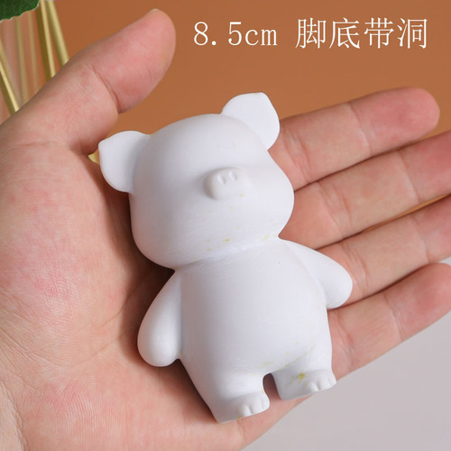 Fluid Pig White Raw Material Wholesale Live Fat Pig Hug Pig Fluid Bear DIY Fluid Rabbit Mini Violent Bear Savings Bank
