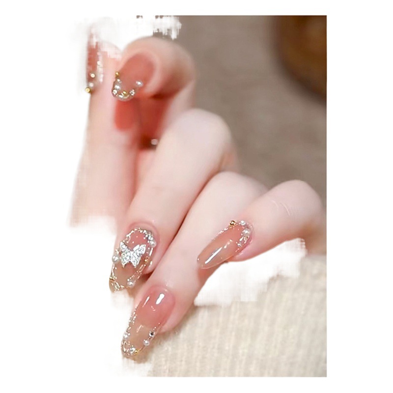 Transfronterizo Manicura nueva joyería de uñas pequeña bola de acero de metal bola de acero 6 rejilla mixta tocadiscos decoración de la joyería al por mayor