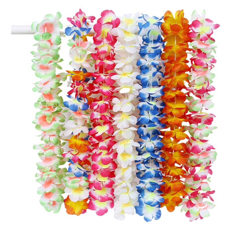 Guirnalda hawaiana desgaste del partido guirnalda de tela collar de flores transfronteriza conjunto de combinación de fiesta Amazon caliente