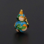 古法金哑光景泰蓝滴油珐琅彩手串链合金饰品配件葫芦挂坠125