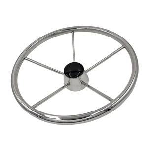 Aijia 15.5inch Paslanmayan Polad Sükan Təkəri, Yaxta, Gəmi, RV üçün