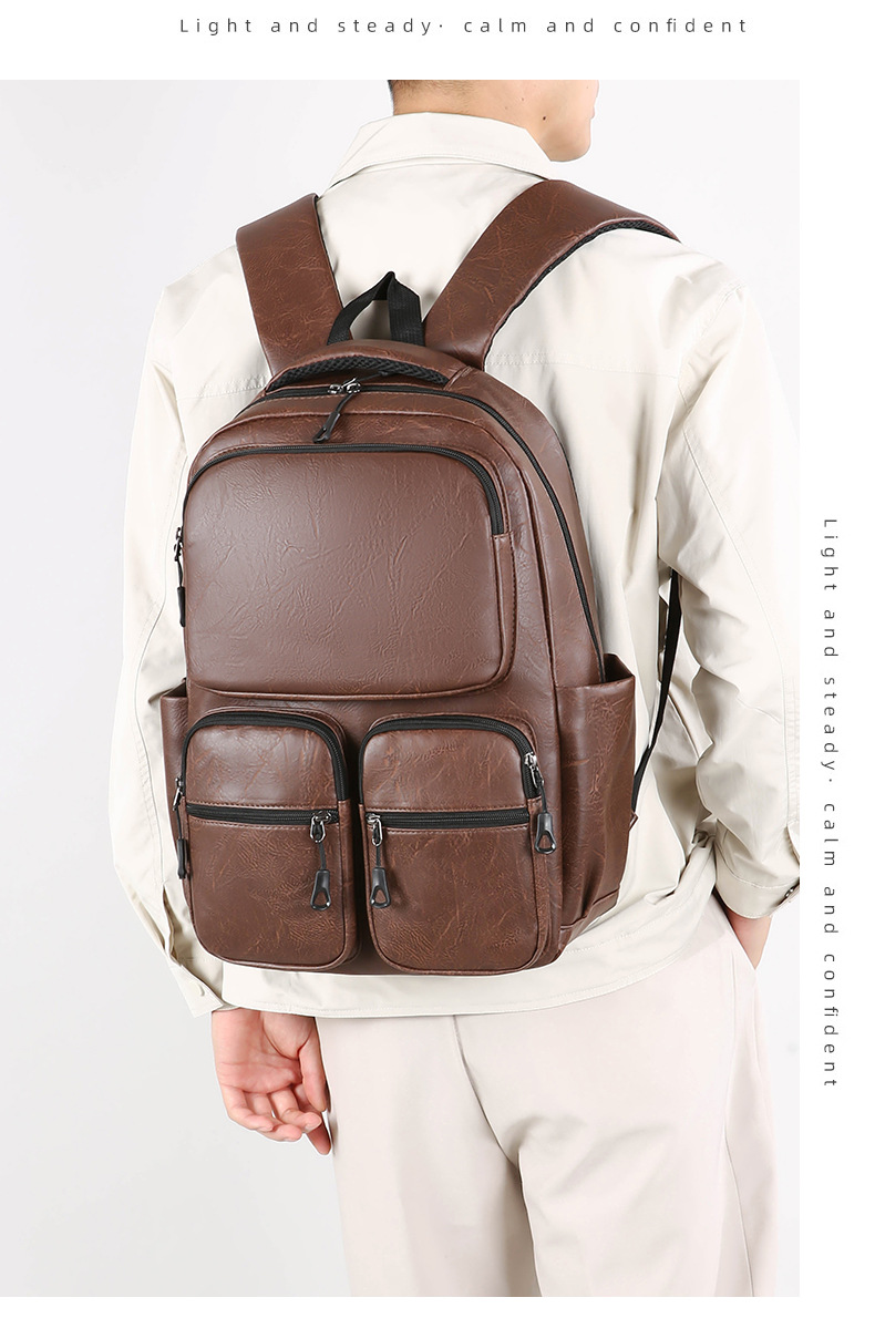 Men's backpacks, large-capacity travel bags, simple computer backpacks, school bags for junior high school, senior high school and college students, women's business bags undefined