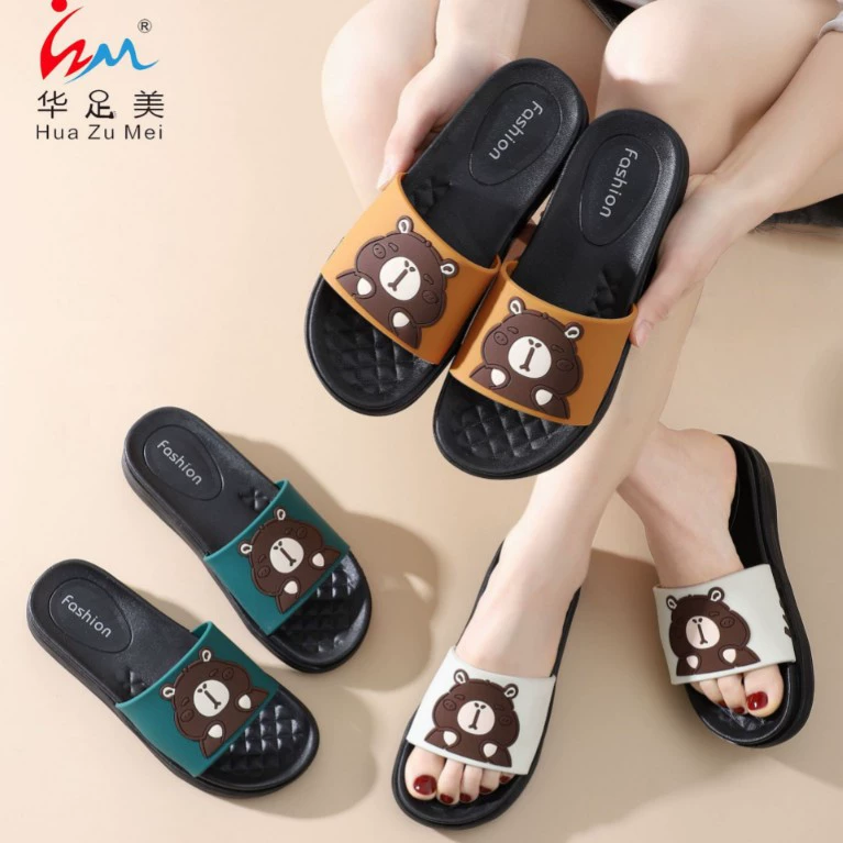Hua Fomei-оптовая продажа для дома Женская обувь мультфильм дышащая толстая подошва ПВХ буксир дом ванная комната тапочки женские тапочки