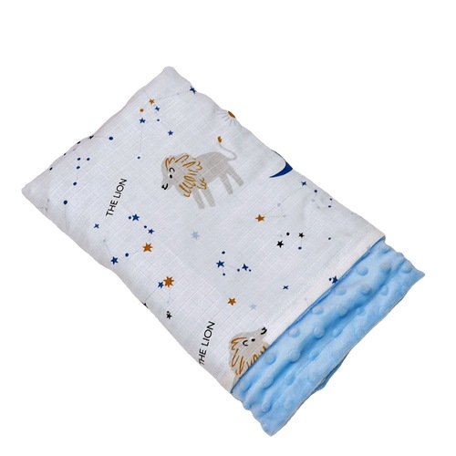 Ins Korean-style A-class pure cotton comforter with floral patterns for children and babies, nap cover for newborns, double-layer gauze, and puffy blanket