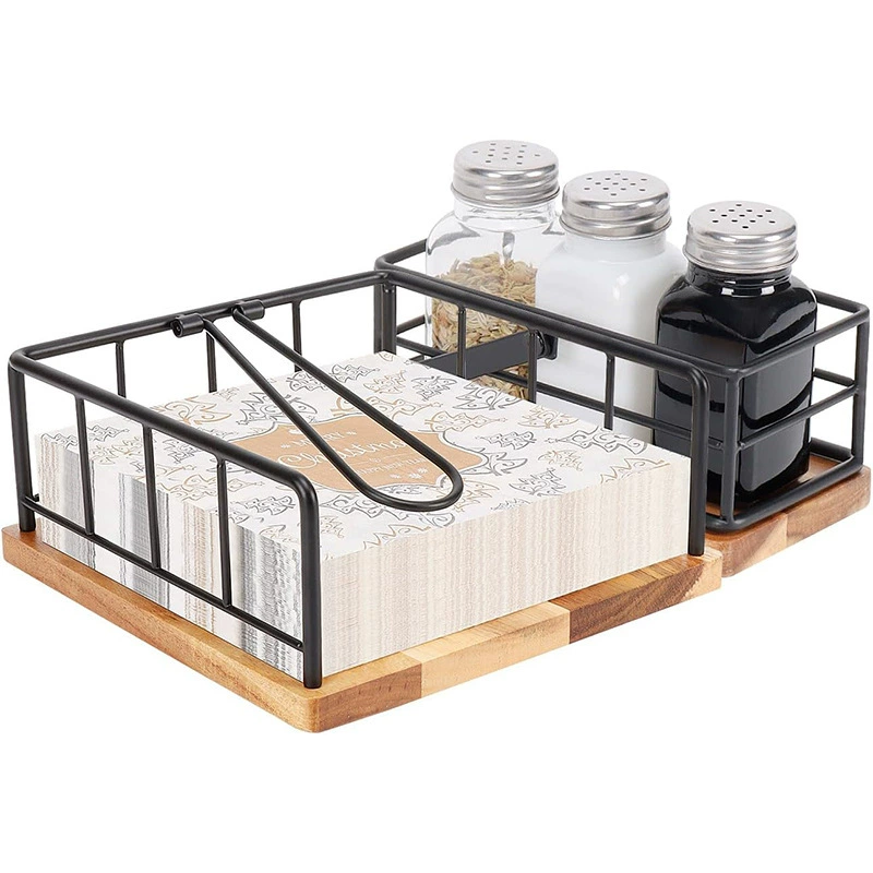 Минималистичный деревянный квадратный держатель для салфеток Отель кафе Ресторан Салфетка держатель для хранения Квадратный держатель для бумаги для еды