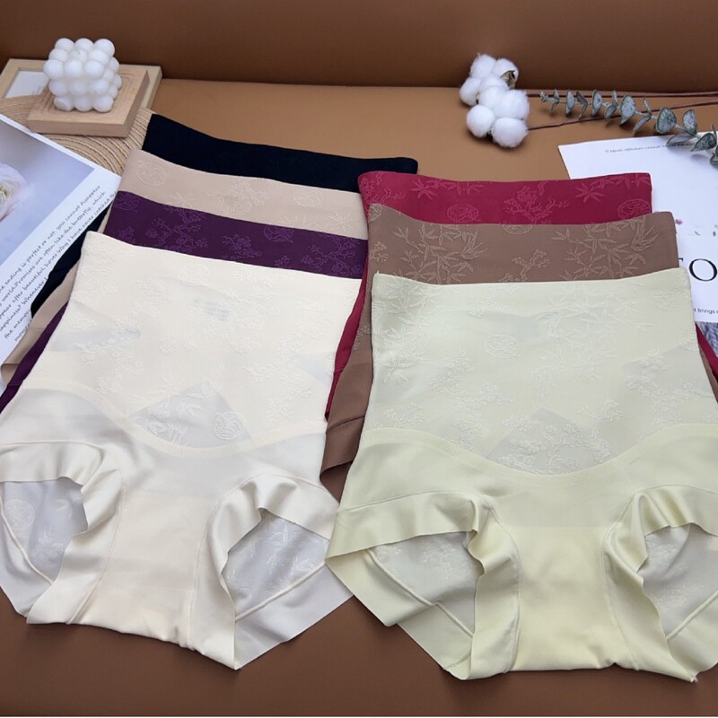 Women's Underwear New Style High-Waisted Nylon Micro-Pressure Tummy Control Pants Fashionable Comfortable Seamless Briefs Special Price Wholesale