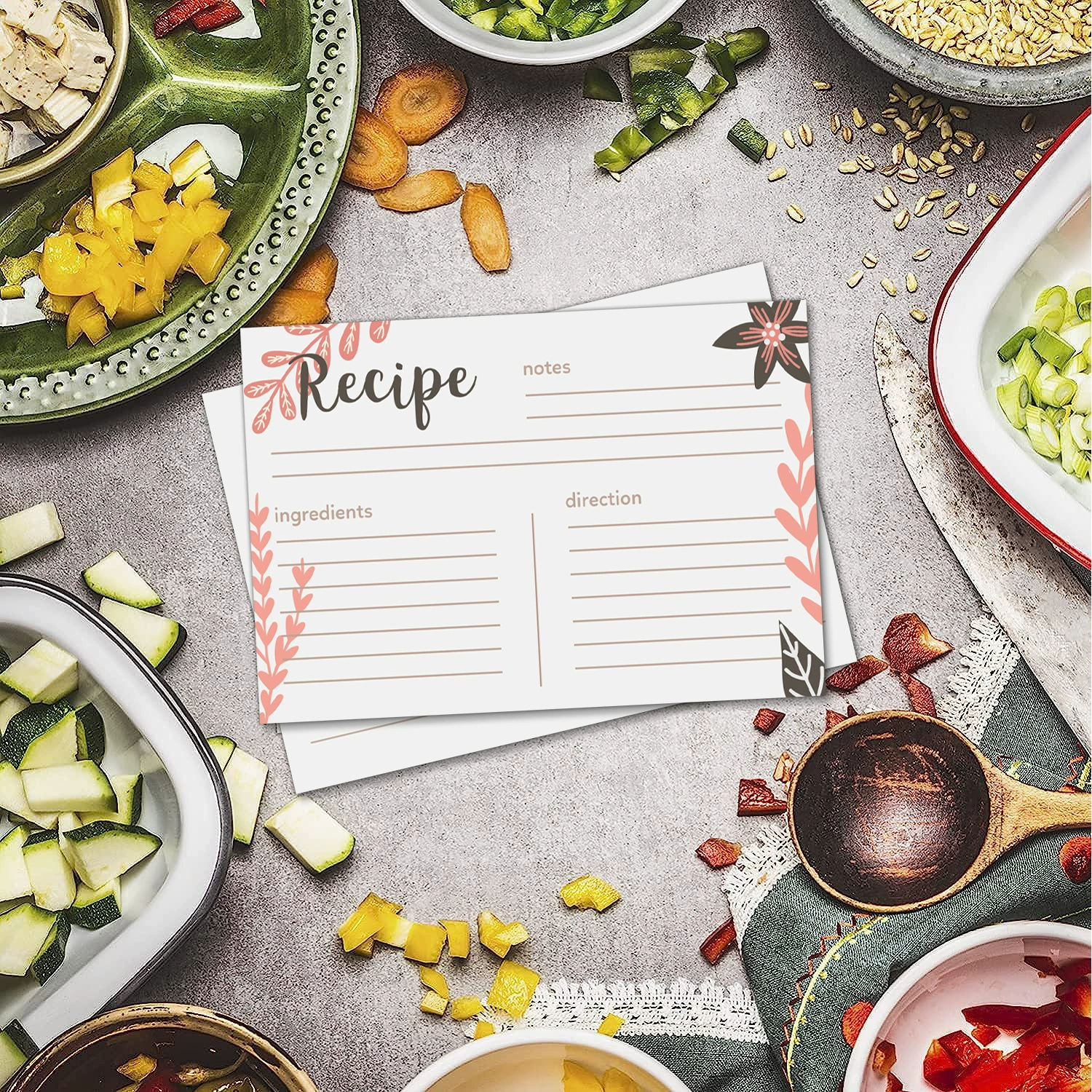 Amazon tiktok кросс-border RECIPE рецепт карта пищевой материал ингредиент рекорд карта 157g Shopia карта