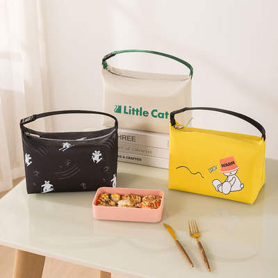 Lunch Bag lunch box bag large capacity insulation bag portable oil-proof office worker student lunch box bag thickened aluminum foil lunch bag