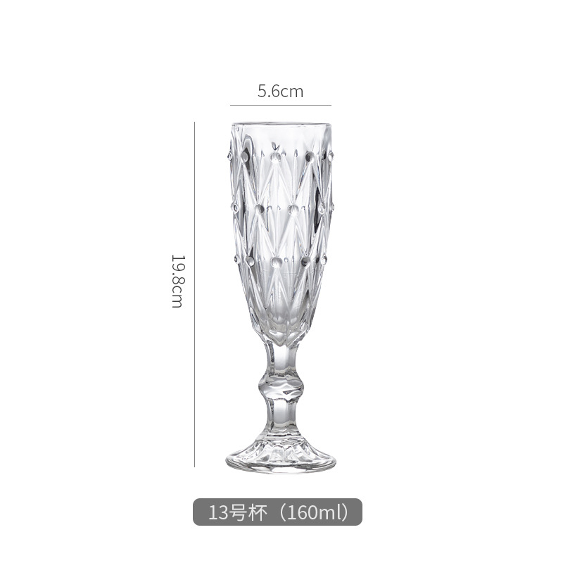 Ins en línea vinos rojos vinos europeos caseros tazas de champagne tazas de cristal sin plomo tazas de pie alto