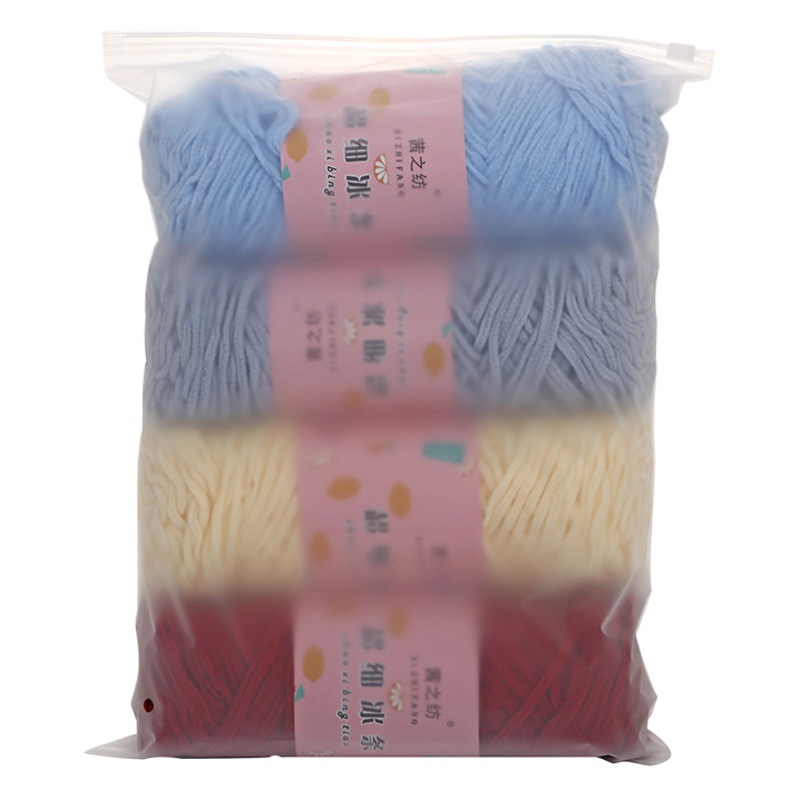 PE grueso transparente esmerilado ropa cremallera bolsa calcetines bolsa de almacenamiento ropa interior transparente embalaje plástico hueso bolsa ziplock