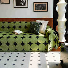 沙发盖布中古风雪尼尔沙发套罩沙发垫复古新款全盖一片式沙发巾