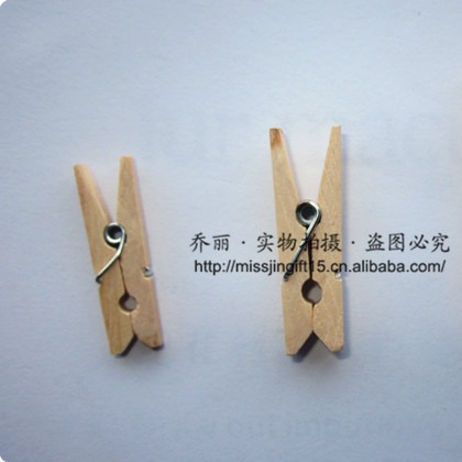 3cm arte clip de madera, mini madera color madera foto clip snack clip mano cuenta pequeño clip
