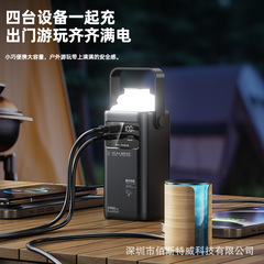国境を越えた売れ筋のアウトドアキャンプライブブロードキャストポータブルモバイル電源大容量20000mAhワイヤー付きパワーバンク急速充電