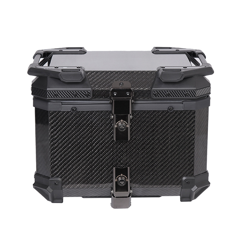 Aerospace grade 12K carbon fiber tail box aluminum alloy large capacity motorcycle tail box scooter electric car trunk