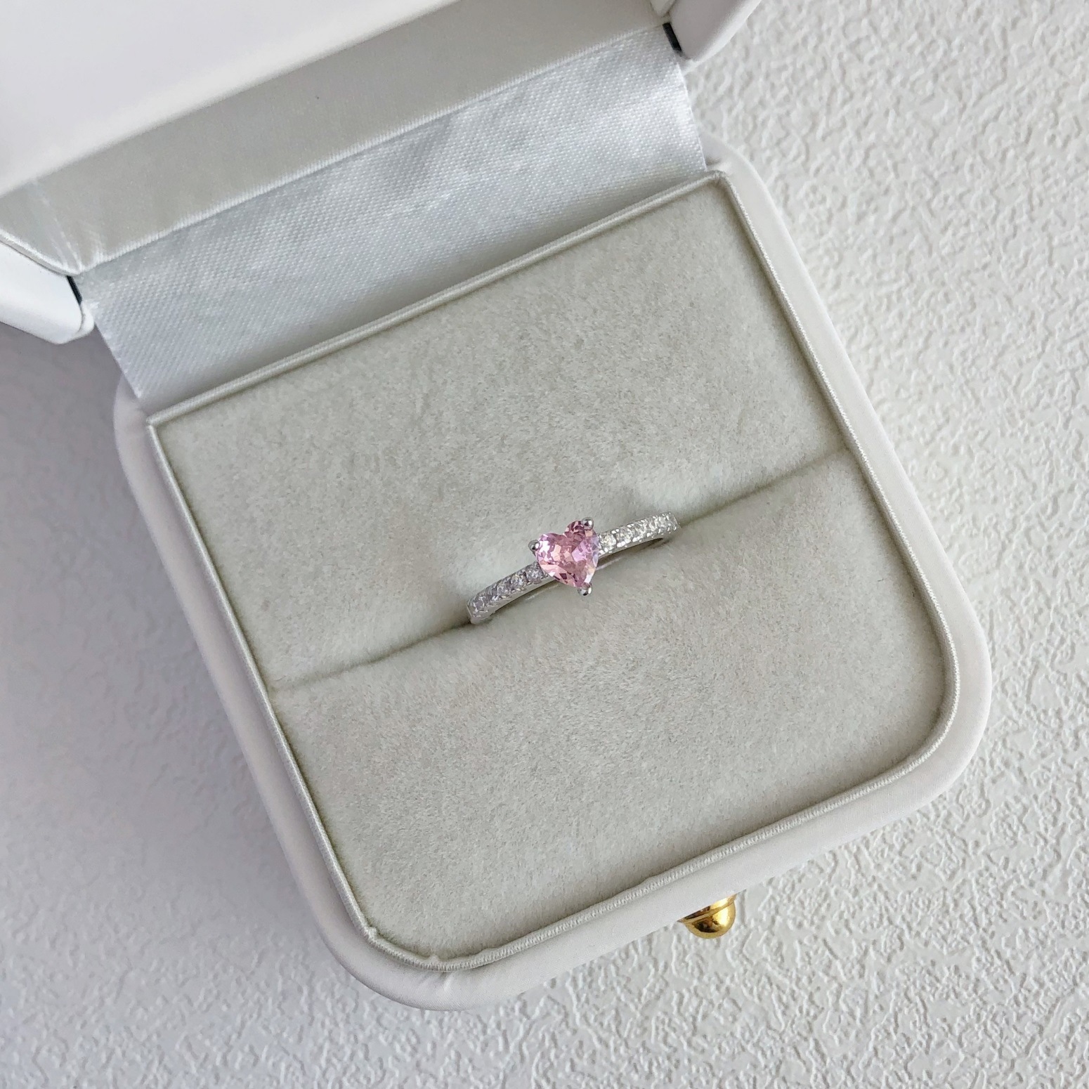 5g Weight Zircon Inlay Material Rings Classification 6, 7, 9 Ring Size 1 Piece Quantity Holiday, Daily Occasion 925 Sterling Silver Material Heart Shape, Bow Knot Pattern Women's Gender Plating, Inlay Design Sweet, Shiny Style 925 Sterling Silver Zircon Heart Shape Bow Knot Rings 10
