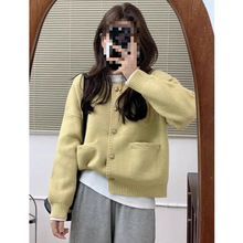 高级感小香风针织开衫上衣女秋季2025年新款宽松洋气时尚毛衣外套