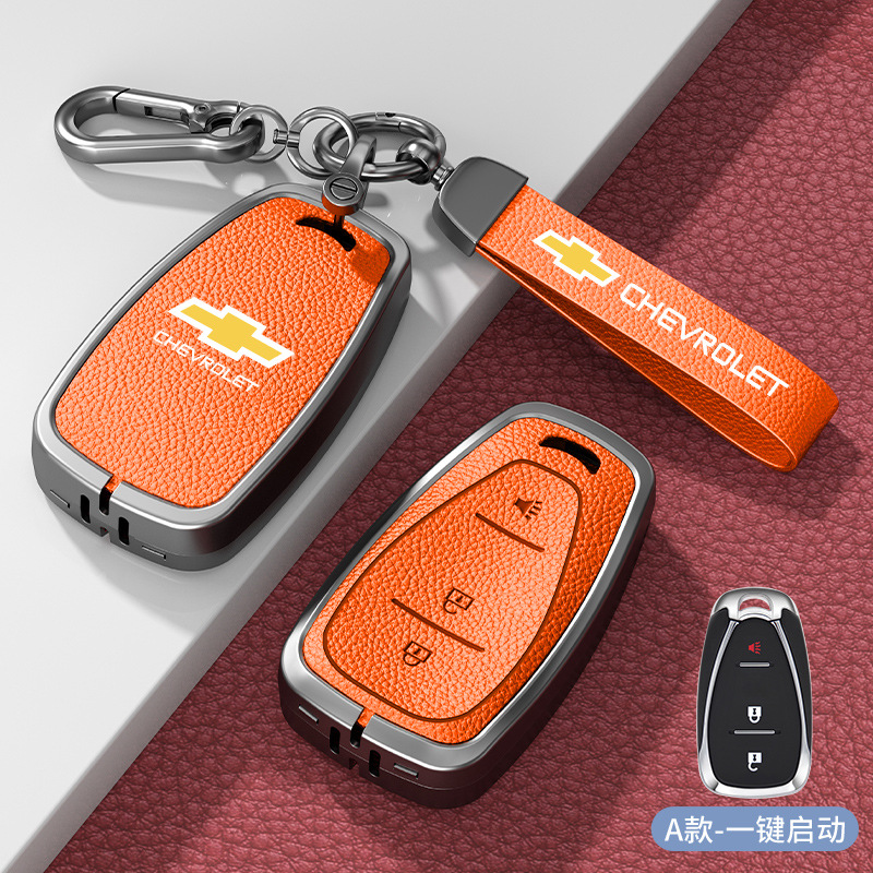 모델 A 스마트 3버튼 엠마 오렌지 아연 합금 쉘 + 하드웨어 팔찌