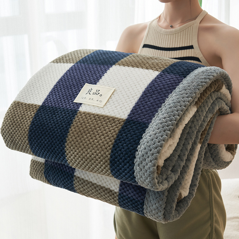 Comercio exterior transfronterizo mantas de peluche de coral mantas de sofá de invierno de oficina siesta mantas de aire acondicionado mantas pequeñas mantas
