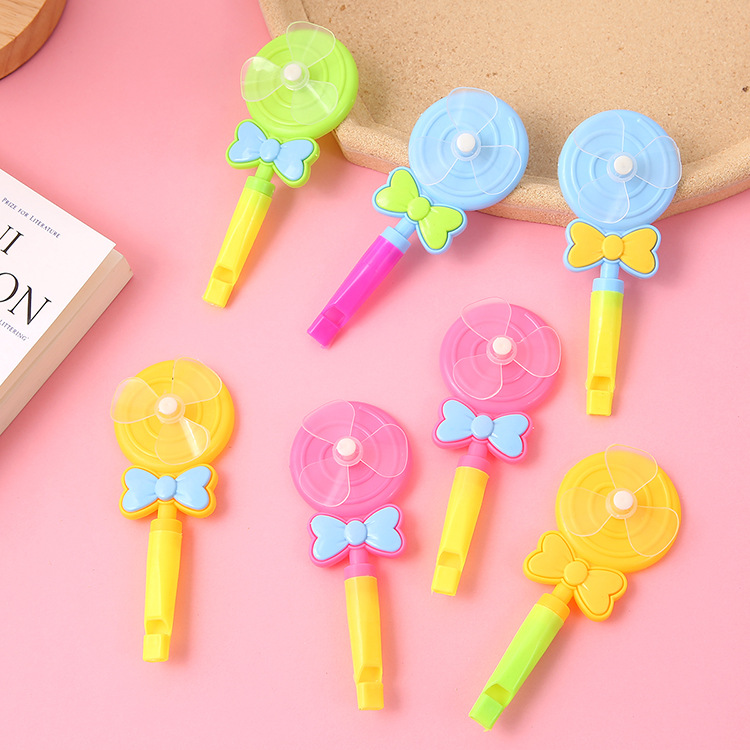 Piruleta silbato molino de viento color caramelo de los niños pequeño regalo actividad regalo práctico WeChat promoción pequeño regalo