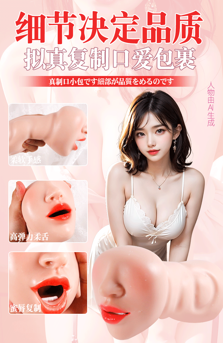 Jiuai Boys Manual Silicone Masturbator Airplane Cup with Inverted Mold Design — detail image 30
