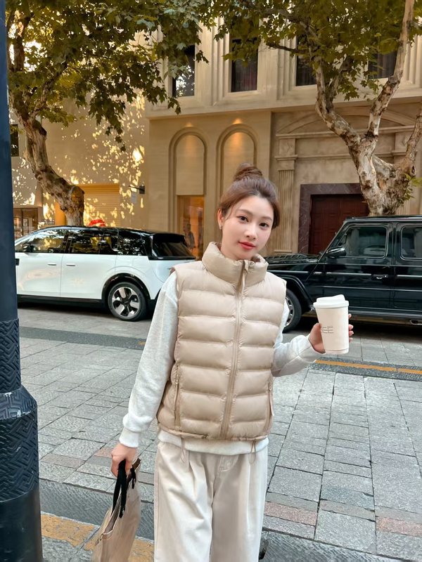 2025新款羽绒棉服马甲女短款轻薄韩版立领坎肩保暖马夹背心外套|undefined