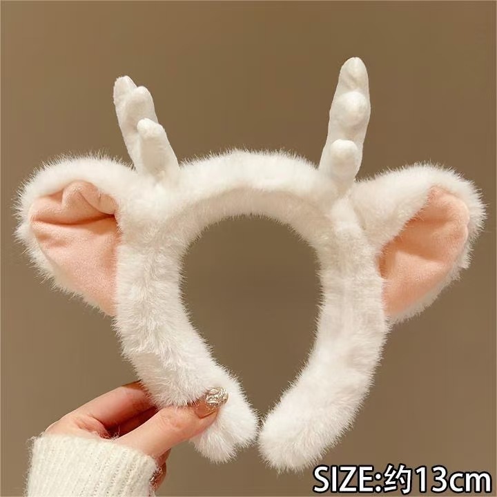 Linda diadema de oso de amor tridimensional, diadema de felpa de dibujos animados de celebridades de Internet, diadema de lavado de cara, accesorios para el cabello de todo fósforo de celebridades de Internet al por mayor