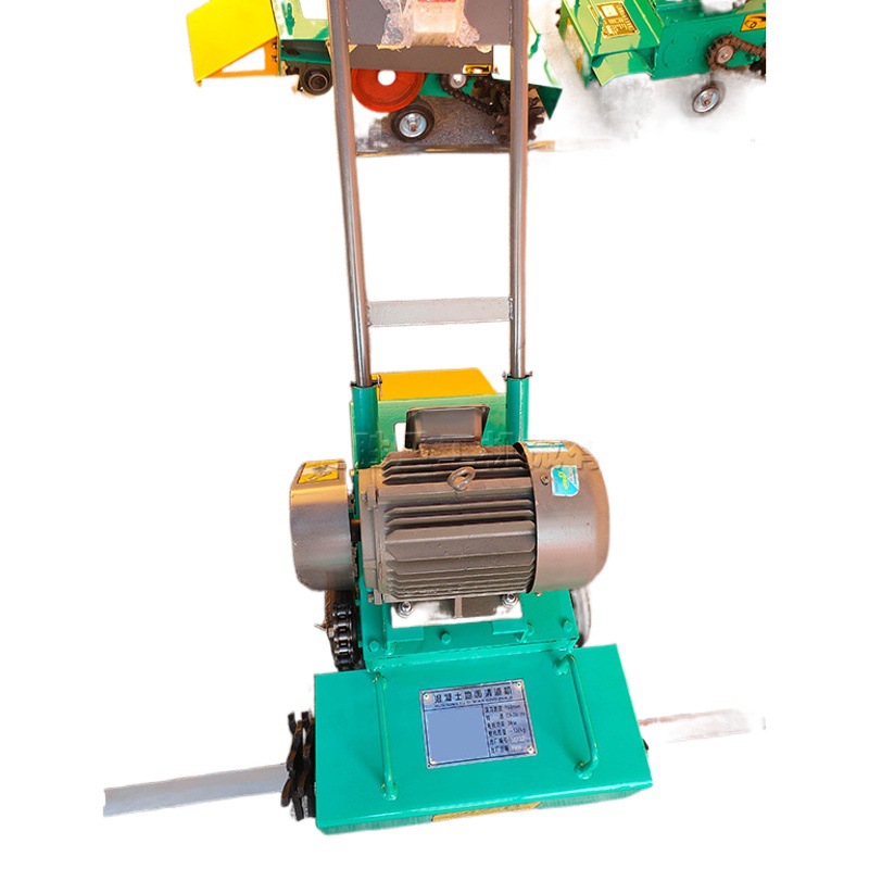 Empuje a mano la máquina de limpieza de cenizas de pavimento máquina de afeitar de tierra inversa doble encimera de hormigón máquina de dibujo de cenizas