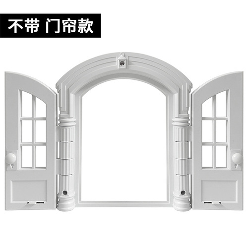 Cross-border supply new cat and dog kennel cat door dog hole no flip cover door stop pet door French cat door