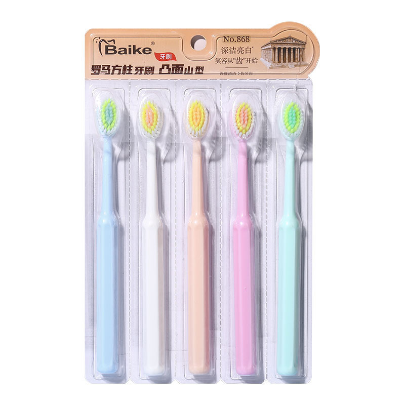 Cepillo de dientes para adultos japonés, pelo suave al por mayor, diez mil cabellos ultrafinos, cabeza ancha, embalaje independiente, cepillo de dientes auténtico para parejas domésticas, niños