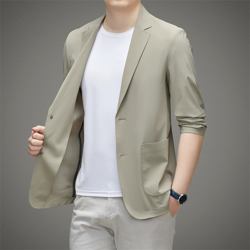 Single Suit Men's Spring and Autumn New Light Business Suit Fashion Casual Men's Middle-aged Dad Jacket Jacket Men