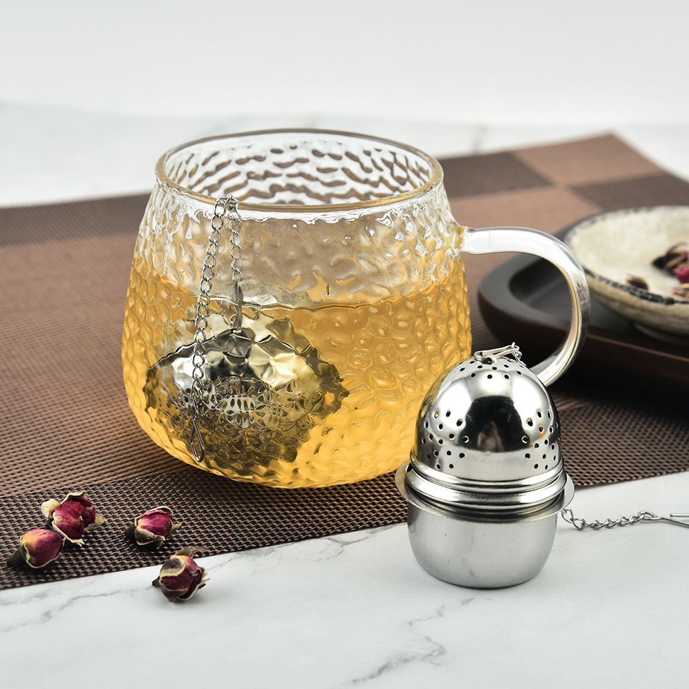 Creative Hanging Tea Ball 304 Stainless Steel Tea Separator Silver House Teapot Tea Filter Tea Infuser Flower Tea Strainer