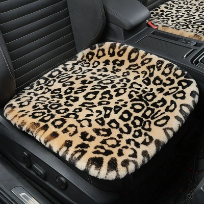Backrest Plush Front Seat Cushion | Seat cushion, seat cover - leopard-print-4949cm