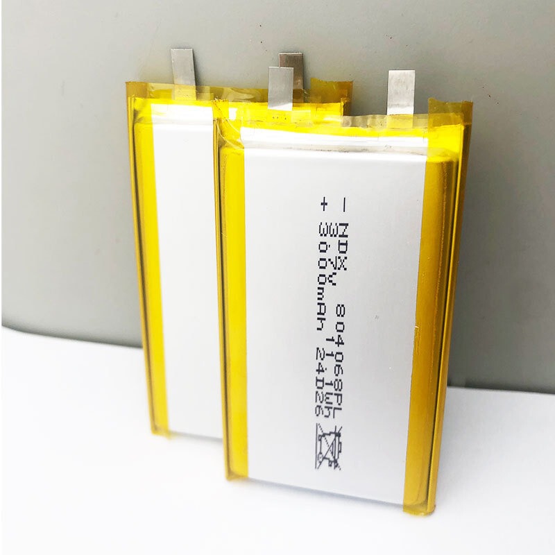 メーカー 804068 ポリマーリチウム電池 3.7V 大容量充電式バッテリーパームゲーム機 3000mAh|undefined