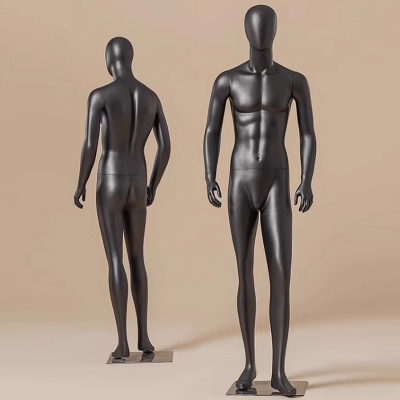 Yu Shang modelo masculino de fibra de vidrio de cuerpo completo maniquí tienda de ropa muñeca muñeca estante de exhibición