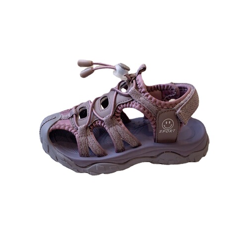 Children's Shoes Children's Sports Sandals Hollow Breathable Boys' Baotou Beach Shoes 2024 Summer Velcro Girls' Shoes