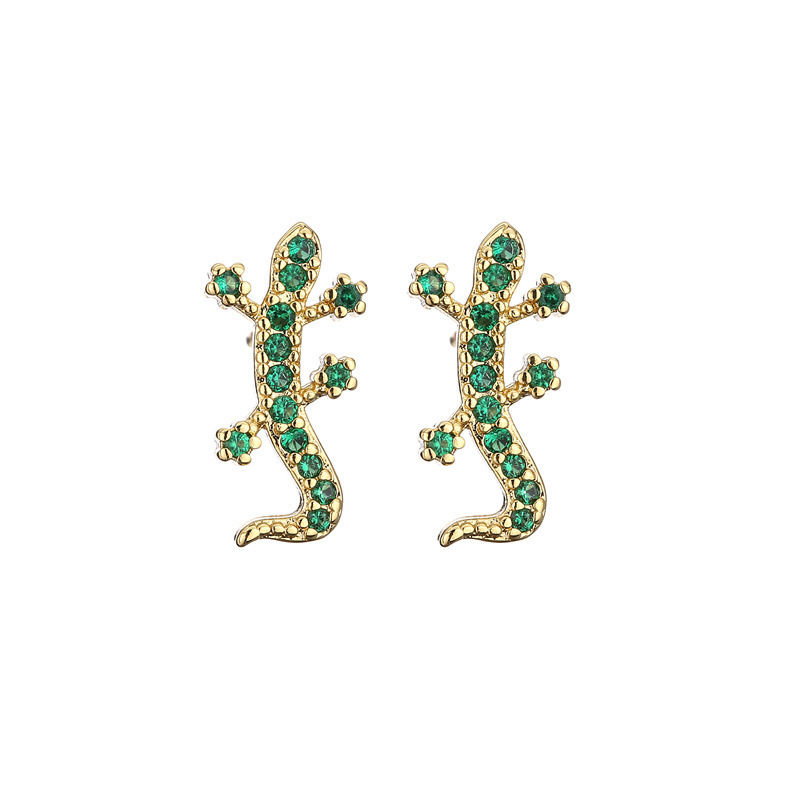 Transfronteriza personalidad creativa europea y americana exagerada tortuga mariposa Stud pendientes ZIRCON borla pendientes escorpión serpiente Stud pendientes para las mujeres