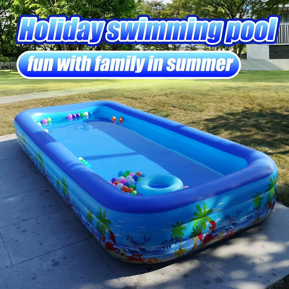 Большой открытый надувной бассейн для детей морской пляж бассейн для детей детский бассейн для игры в бассейн Villa внутренний дворик ПВХ бассейн