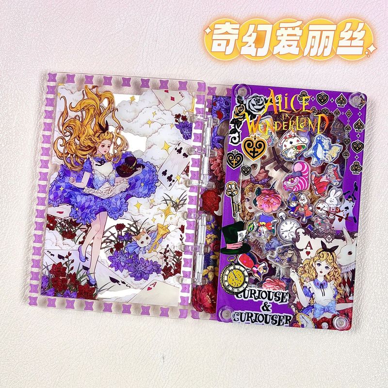 日本の漫画 A7 ルーズリーフノートブックかわいいガーリーハート高価値アニメ学生アクリル|undefined