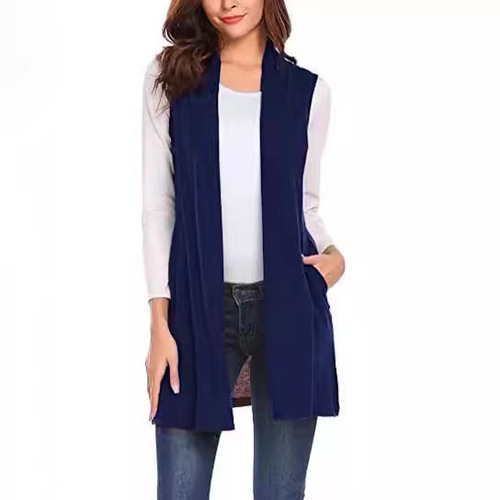 Women's Sleeveless Shawl Cardigan Oversized Vest Top / eBay Plus Size European and American Style