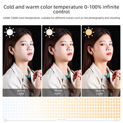 手機直播支架帶補光燈2023新款拍攝支撐架自拍美顏桌面落地三腳架