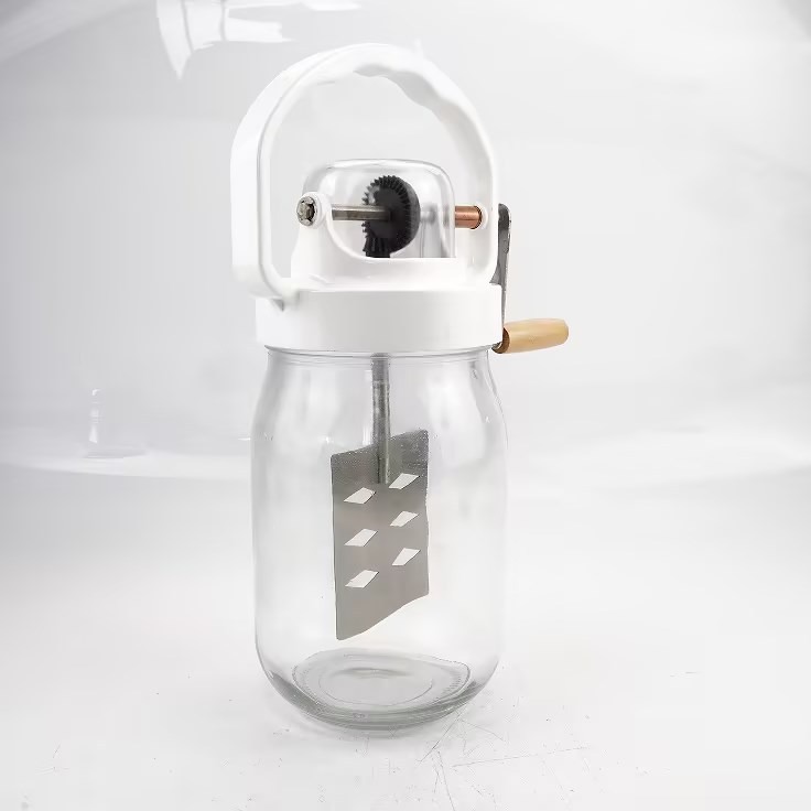 厂家现货 1000ML1500毫升黄油搅拌器 人工食品手作调料玻璃瓶