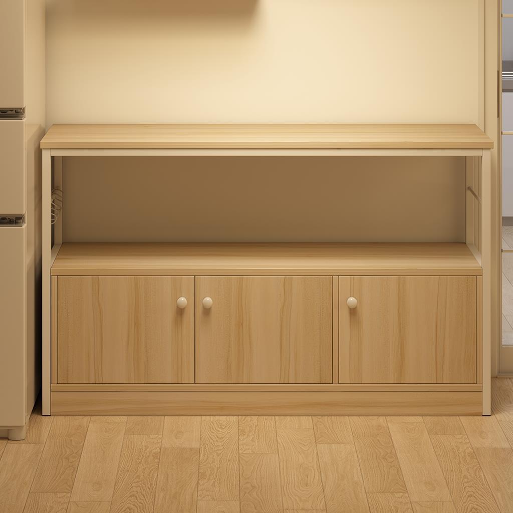 Estante de cocina estante de piso multicapa estante de microondas contra la pared armario de comedor armario de almacenamiento doméstico horno almacenamiento