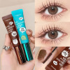 Cappuvini Mascara waterproof Lengthening Curl Halo Makeup Lasting Stereotype Primer Brown