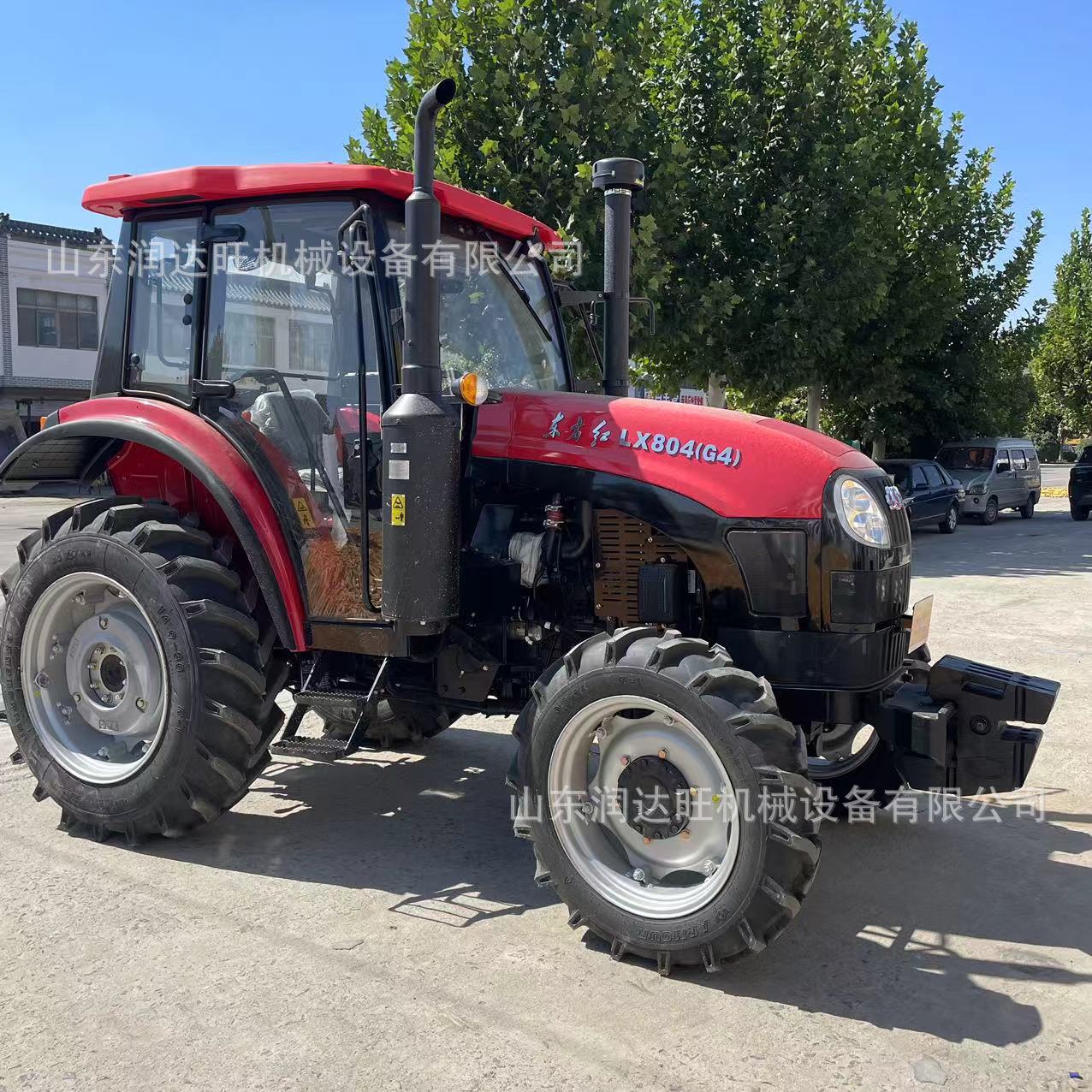 出口四轮东方红LX804国补拖拉机 农田大型旋耕机 山地丘陵耕地机