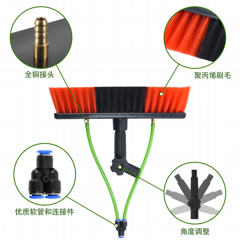 12ft Water Supply Telescopic Rod Solar Panel Cleaning Kit Equipment for Window Washing Cleaning