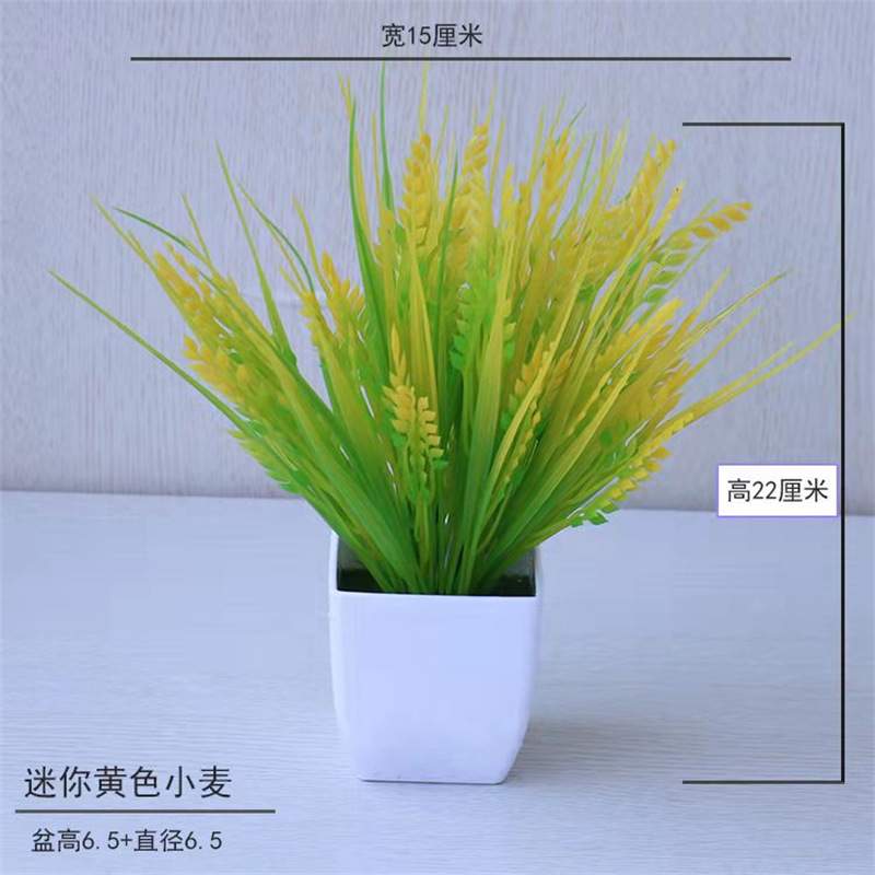 Pequeña imitación de flores falsas decoraciones de sala de estar decoración de mesa de té flores de plástico mano flores falsas plantas decoraciones