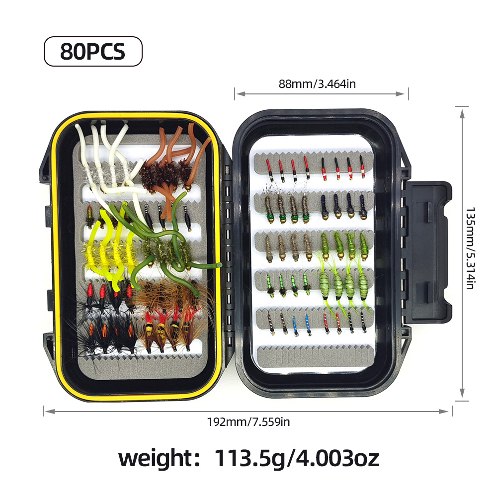 Señuelo de pesca con mosca simulada, juego completo de anzuelos flotantes, cebo de pesca biónico, anzuelo de cebo suave para lanzar.