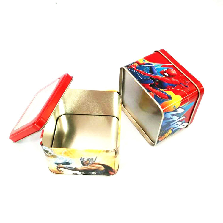 马口铁90正方形60高开窗包装铁盒 茶叶罐 手表盒